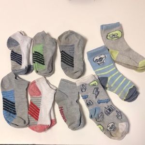 9 Toddler Socks Ankle & Crew